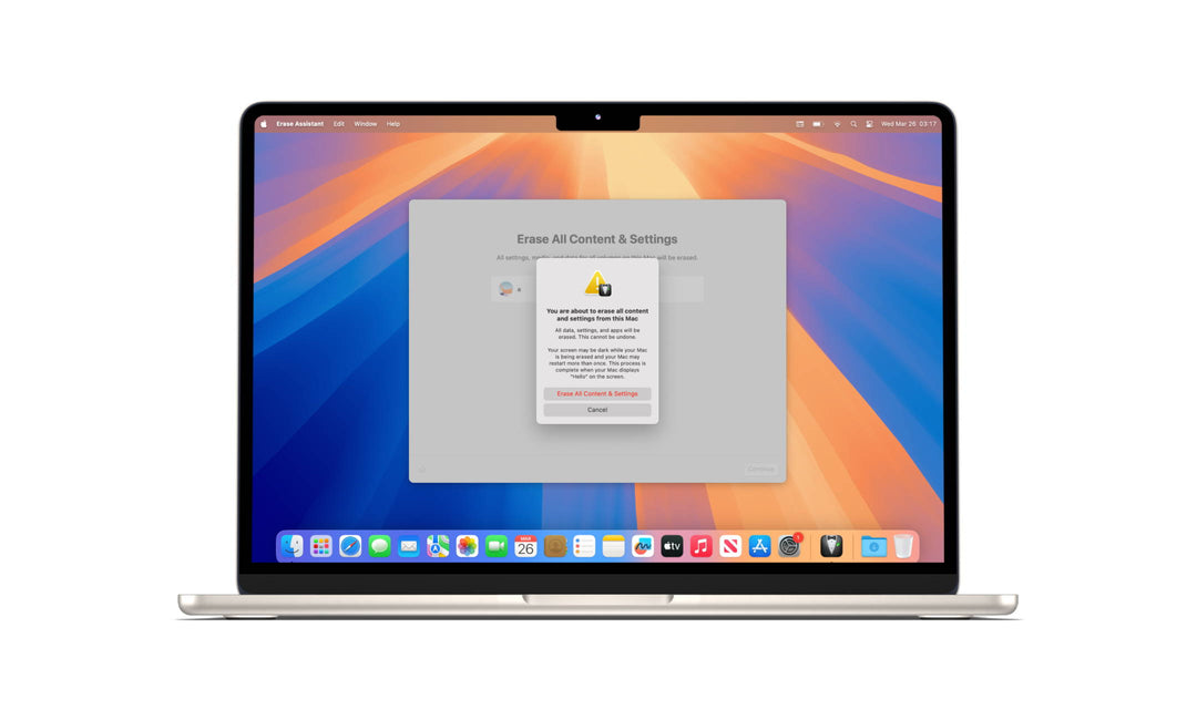 How to factory reset a MacBook