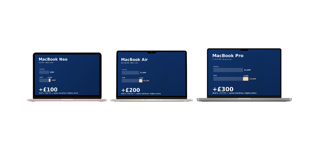 Apple UK Price Rises 2026: Every Mac & iPad Affected