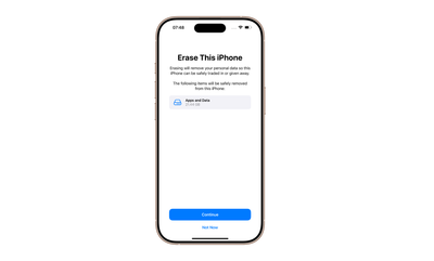How to factory reset an iPhone