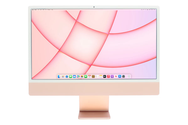 Apple iMac M1 24-inch Pink (2-ports, 2021) Refurbished – Hoxton Macs
